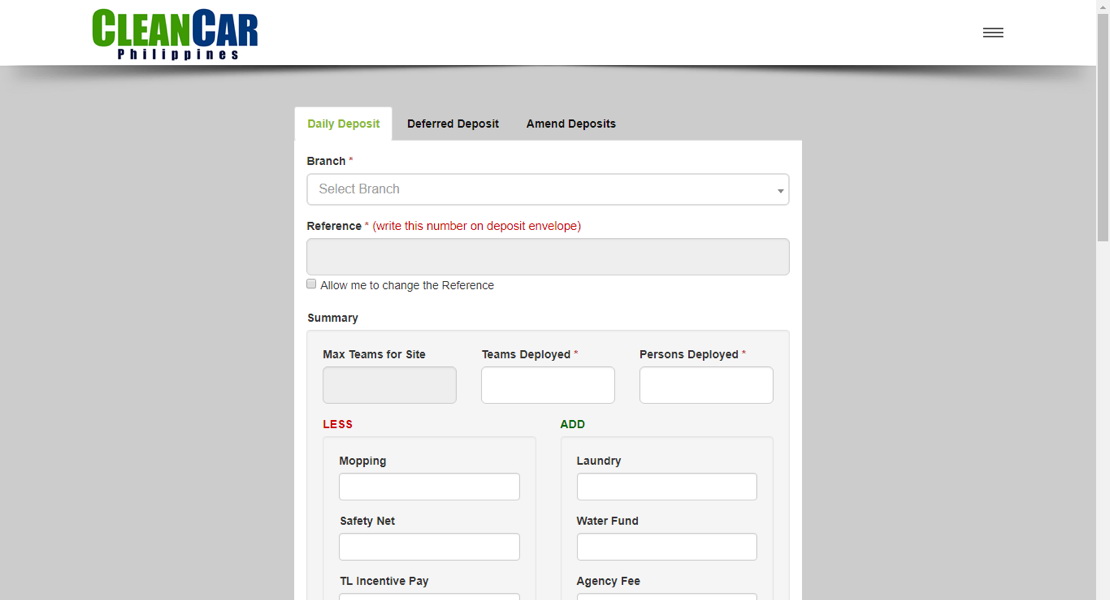Daily Wash and Bank Transaction Monitoring System