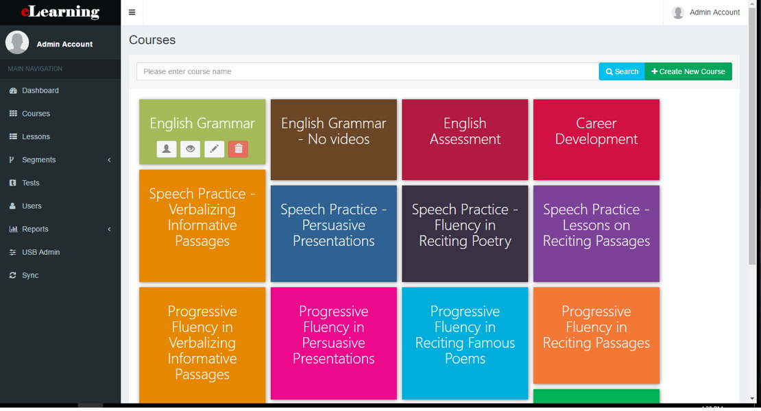 Learning Management System Admin