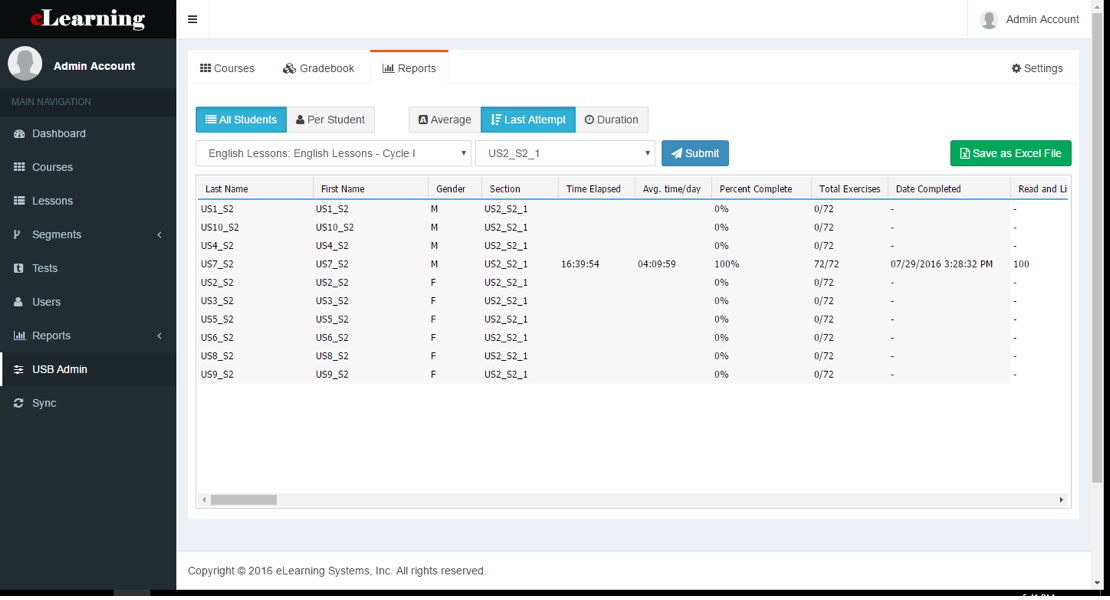 Learning Management System Admin