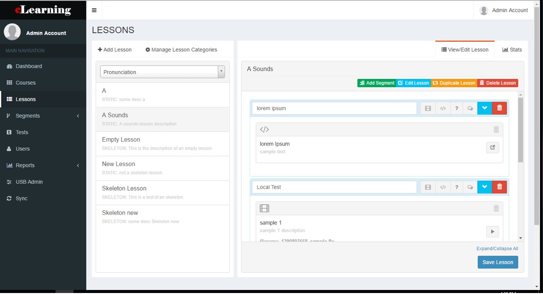 Learning Management System Admin