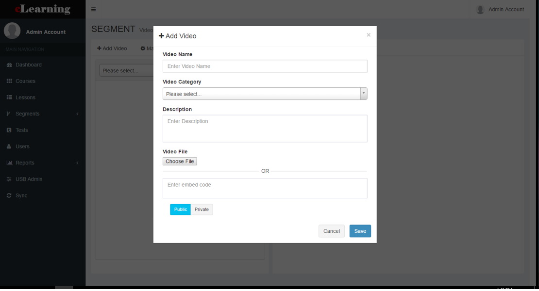 Learning Management System Admin