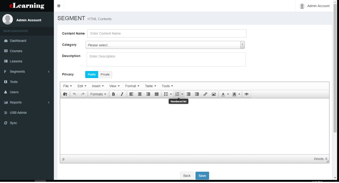 Learning Management System Admin