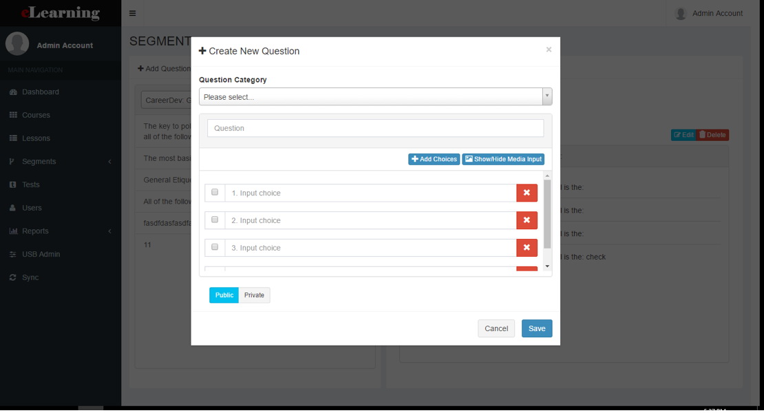 Learning Management System Admin