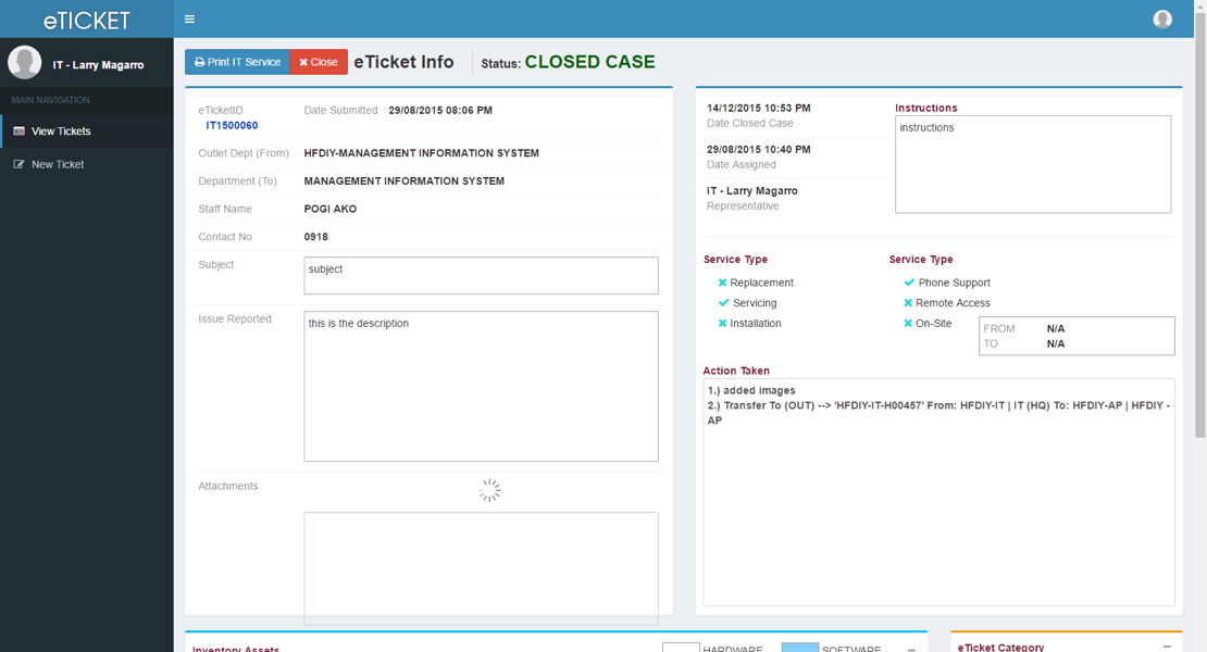 Support Ticket System