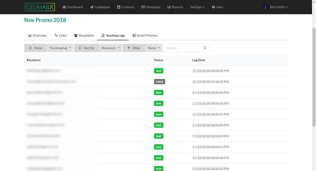 Gascloud Electronic Direct Mailer